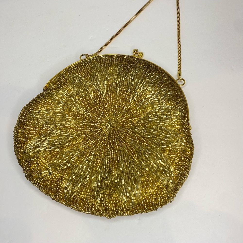 Vintage “Mister Ernest” Gold Beaded Women's Handbag